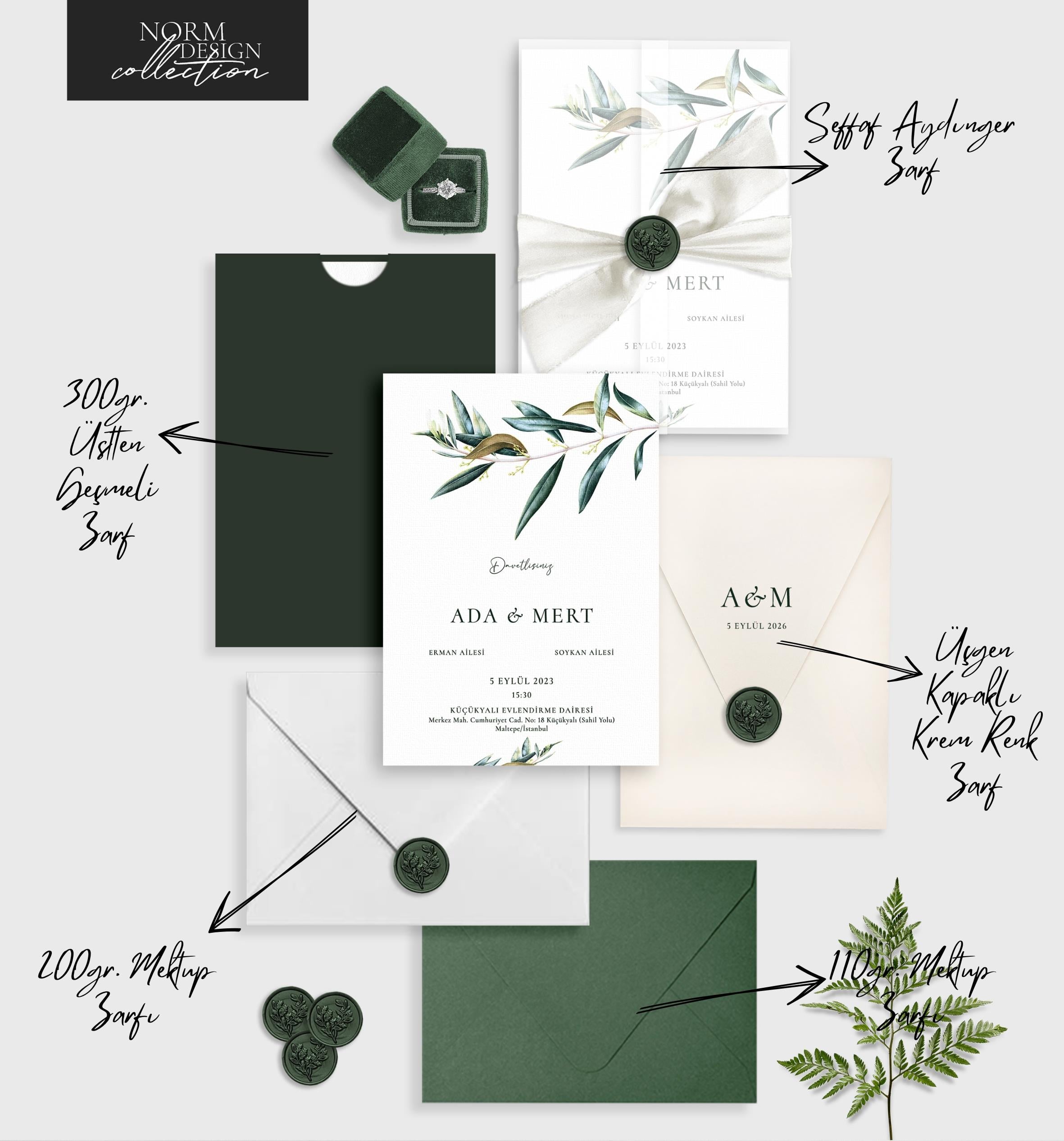 Olive Leaf Davetiye