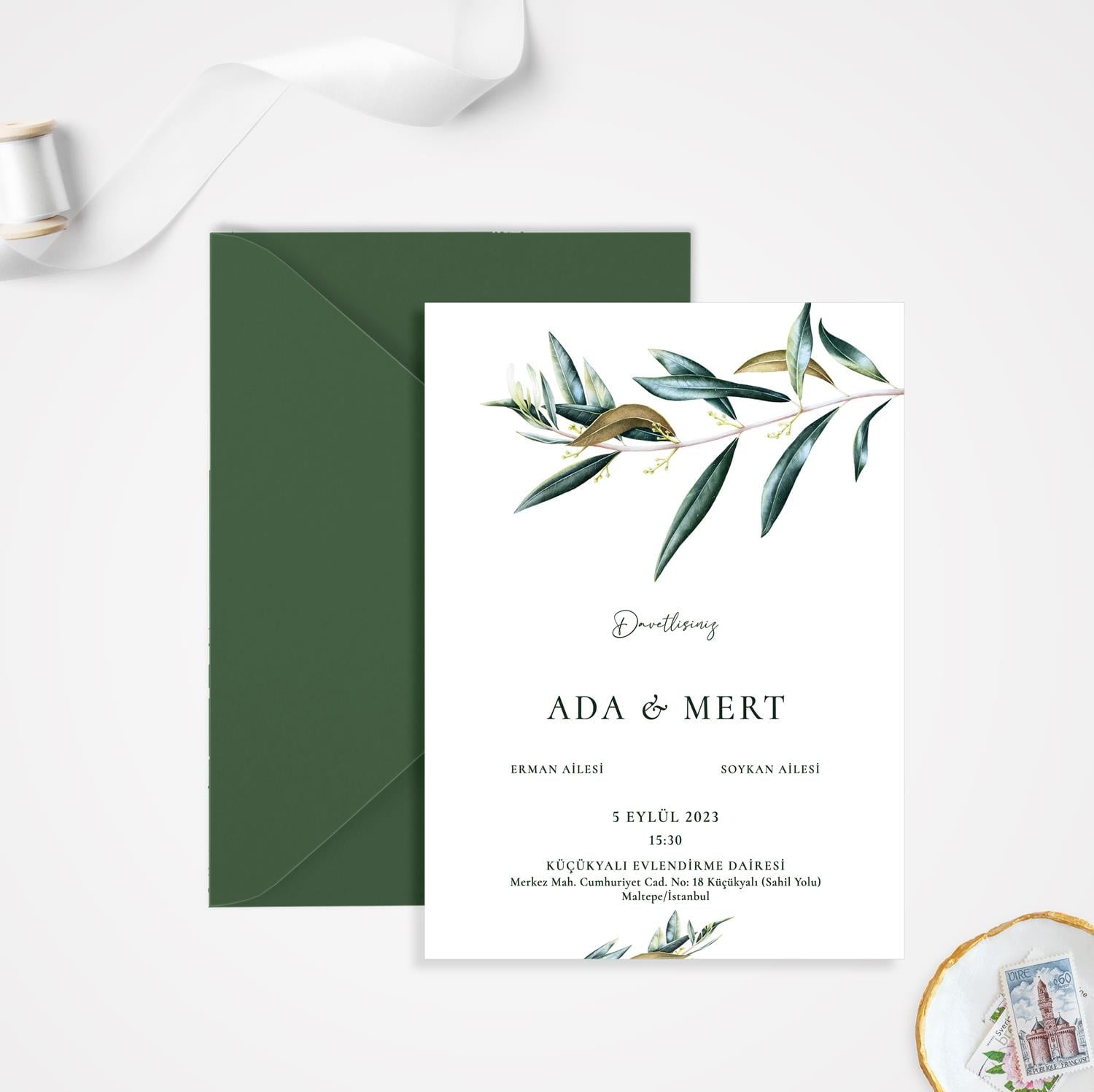 Olive Leaf Davetiye