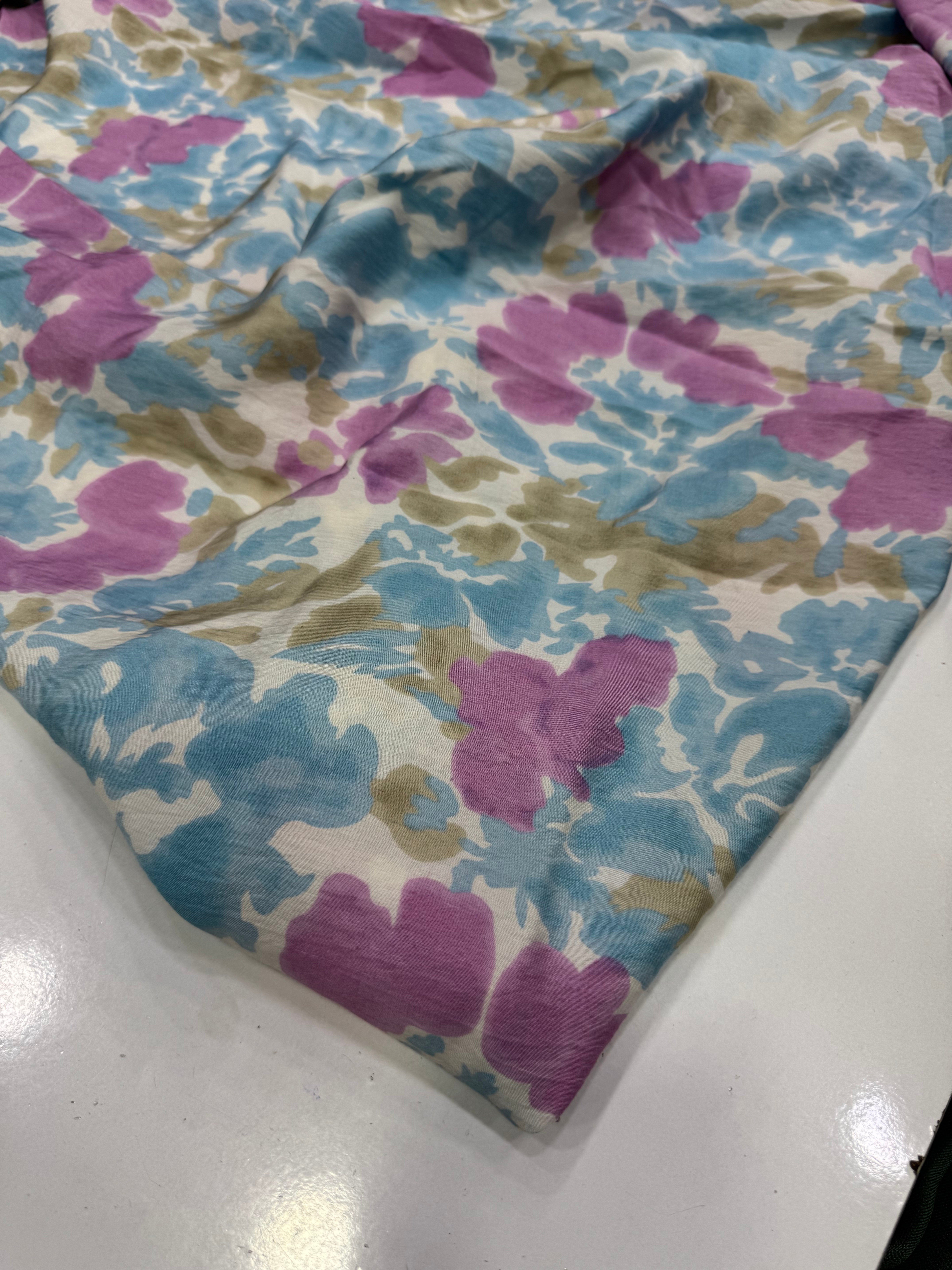 Batik Desenli Lilyum Modal Kumaş