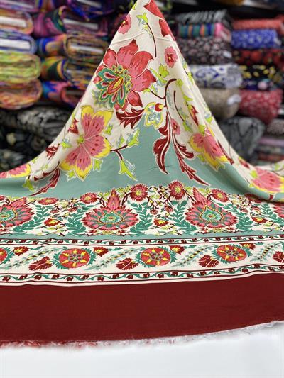 Karanfil Viskon Kumaş