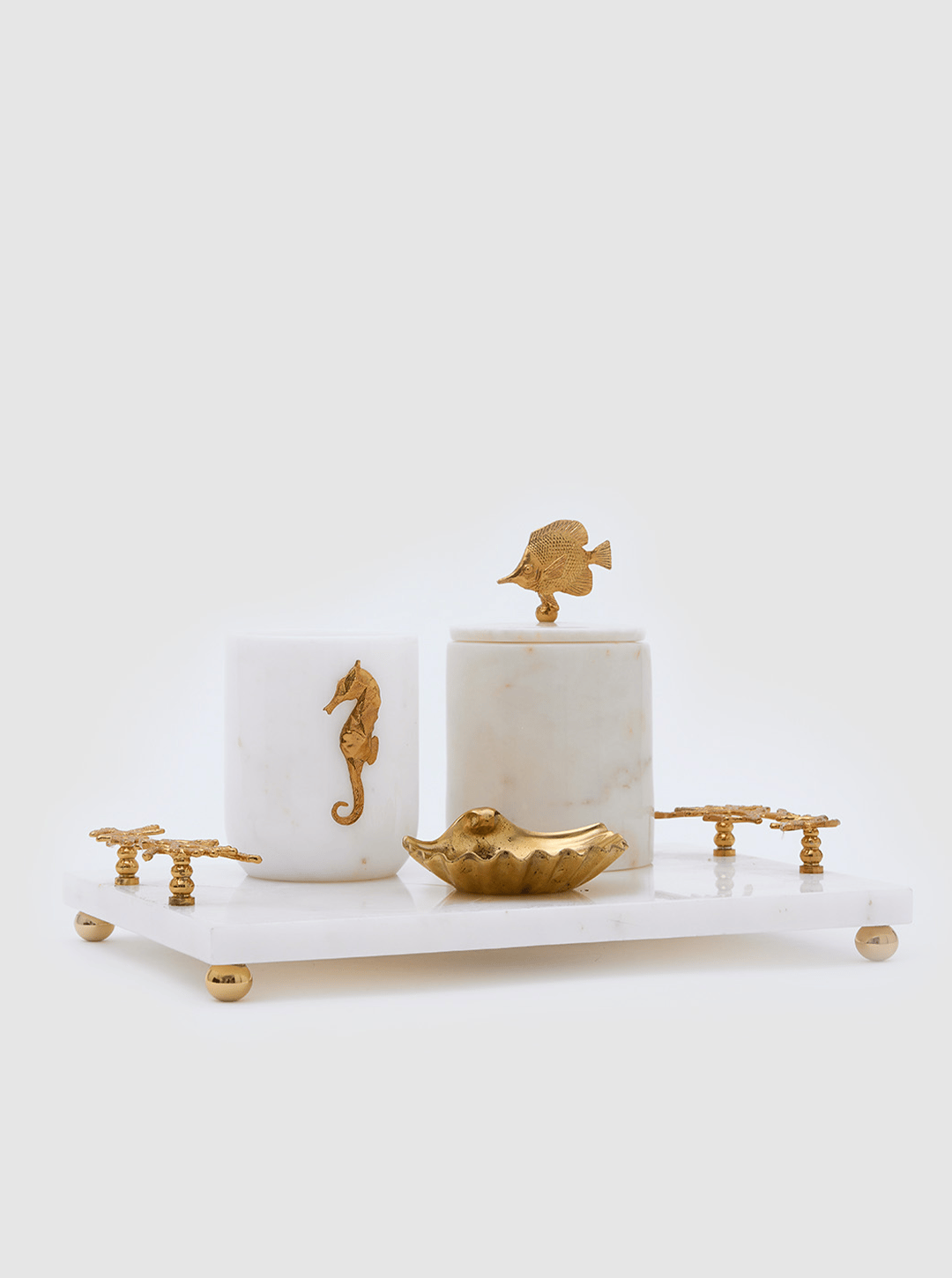 4-Piece Set in Marble