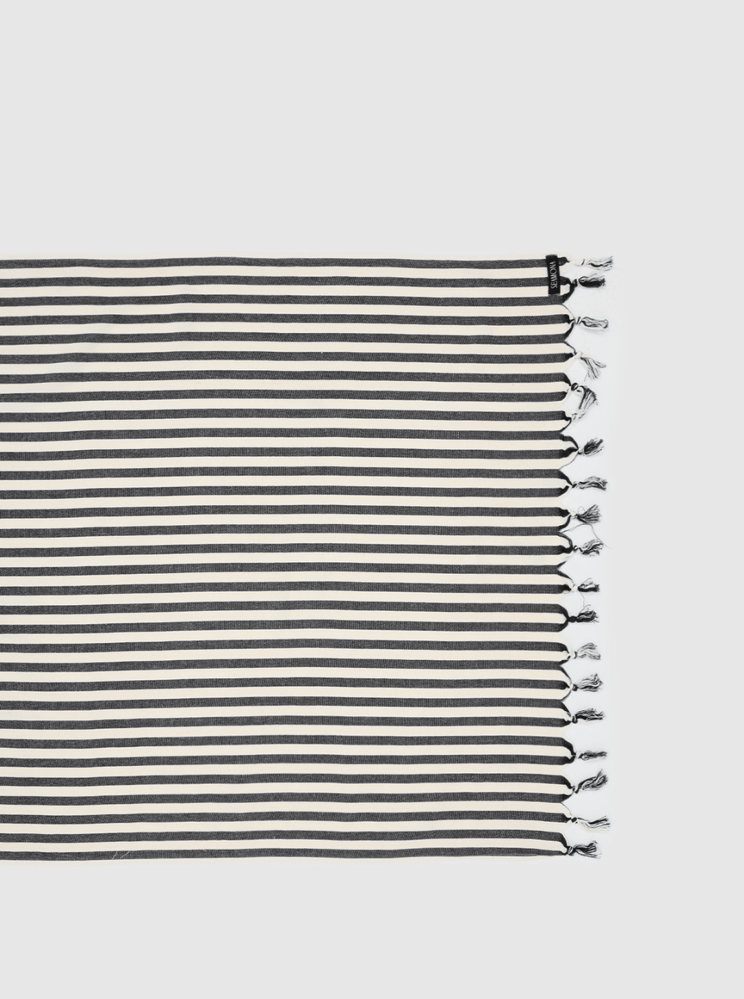Colorful Striped Pestemals - Black