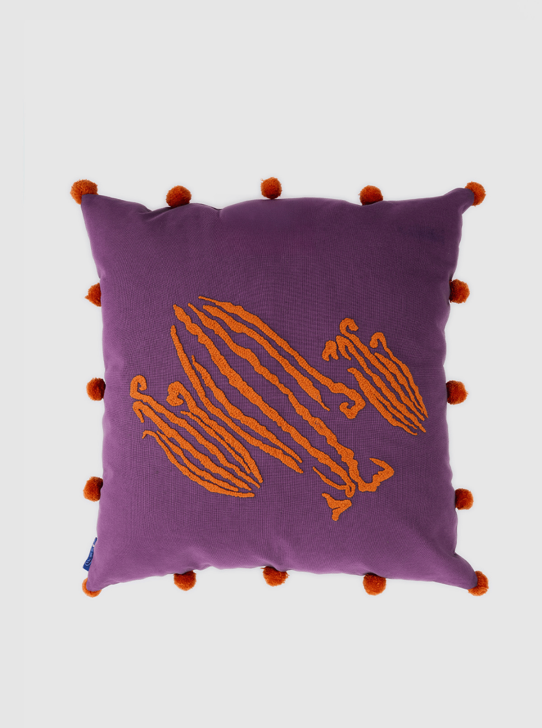 Coral Candy Orange Pop Art Punch Pillow