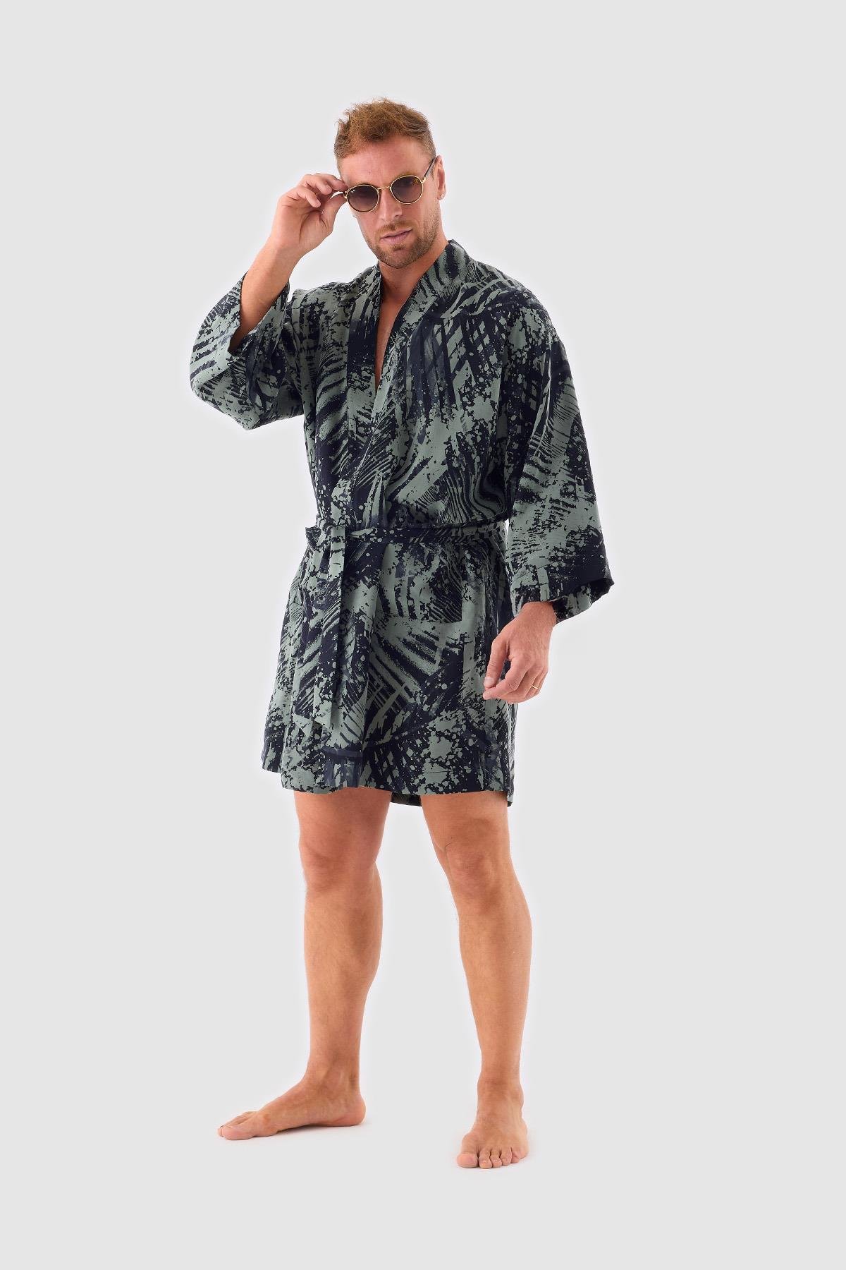 Green Men's Kimono