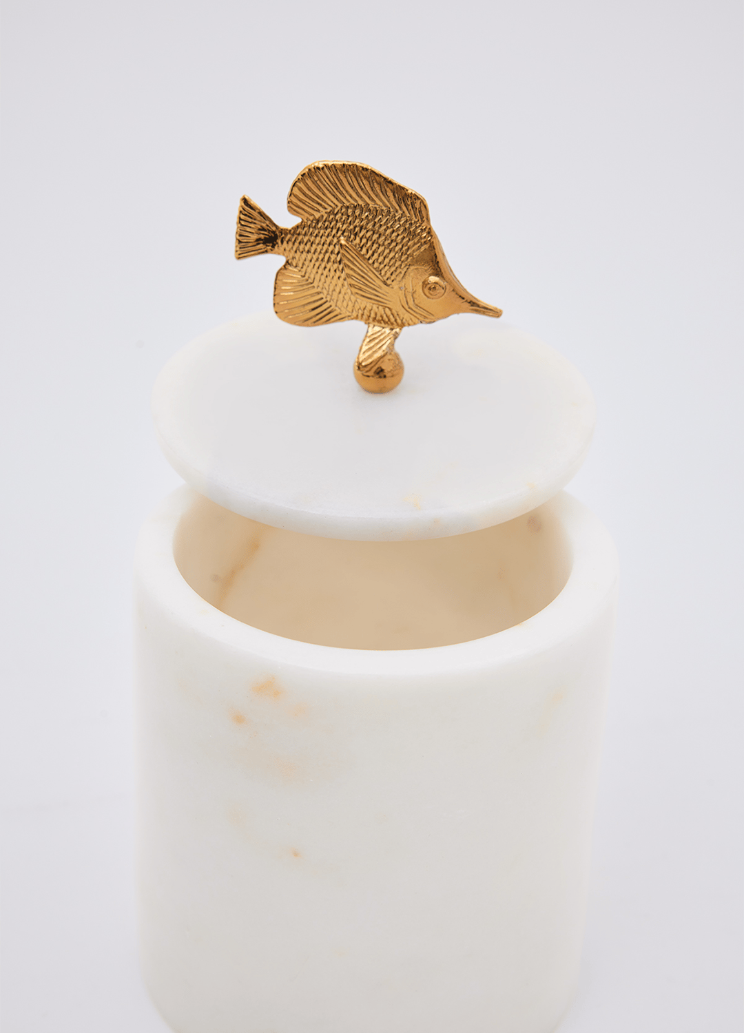 Lidded Marble Vase