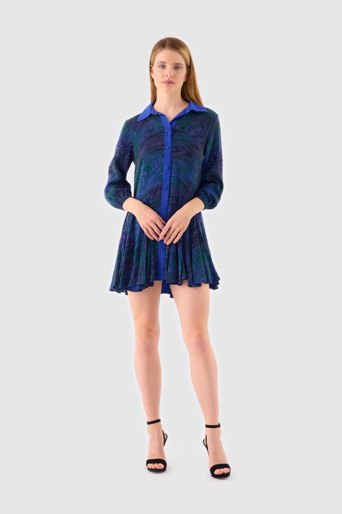 Mediterranean  Short Dress