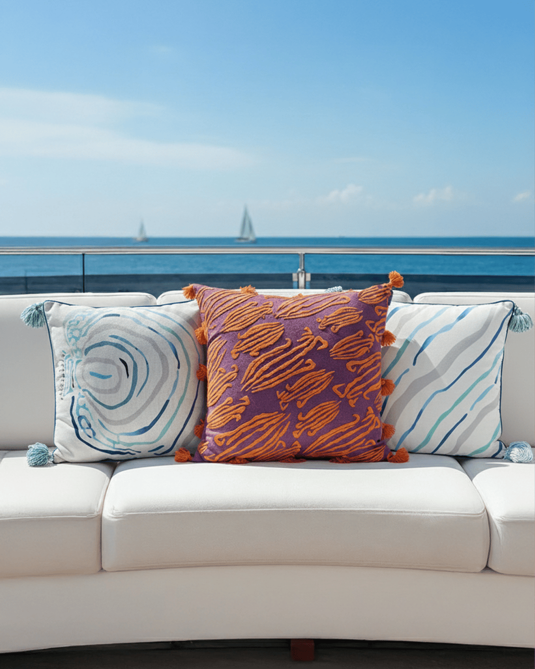 NAP35 White Angel Wave Pillow