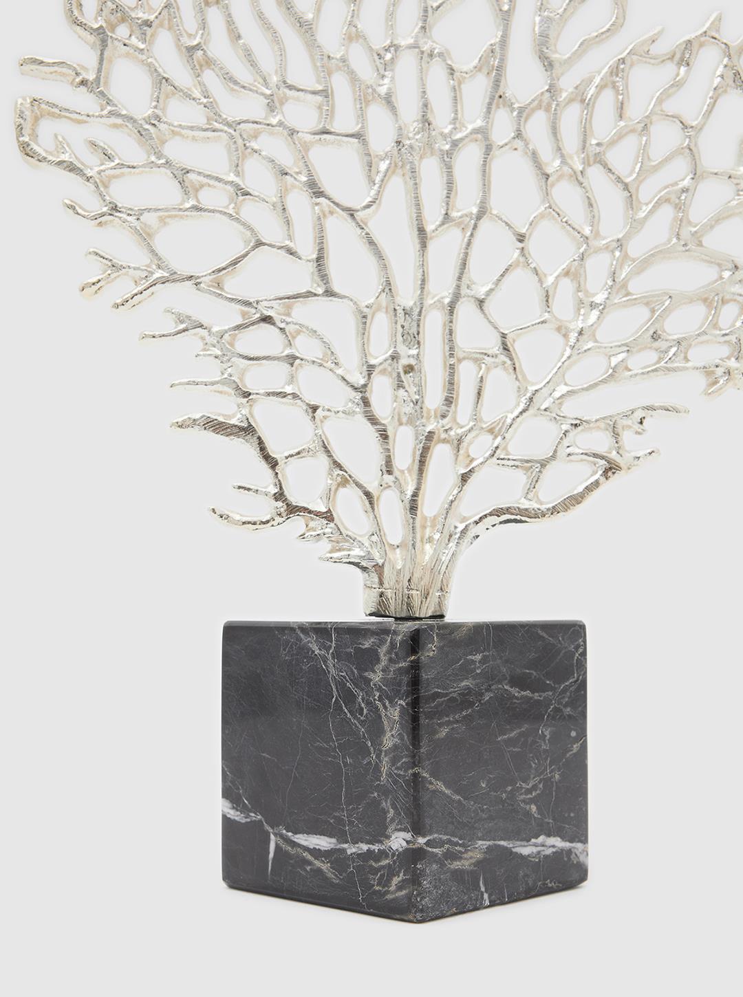 Silver Coral Figurine - Medium