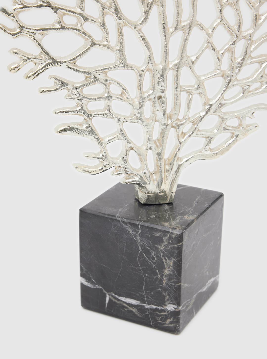 Silver Coral Figurine - Medium