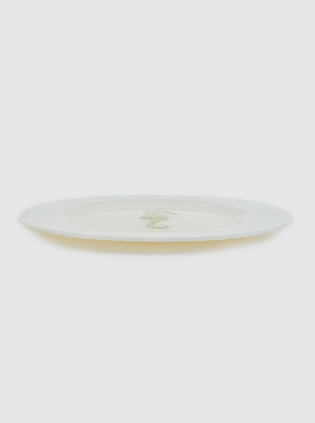 Silver Seahorse Charger Plate