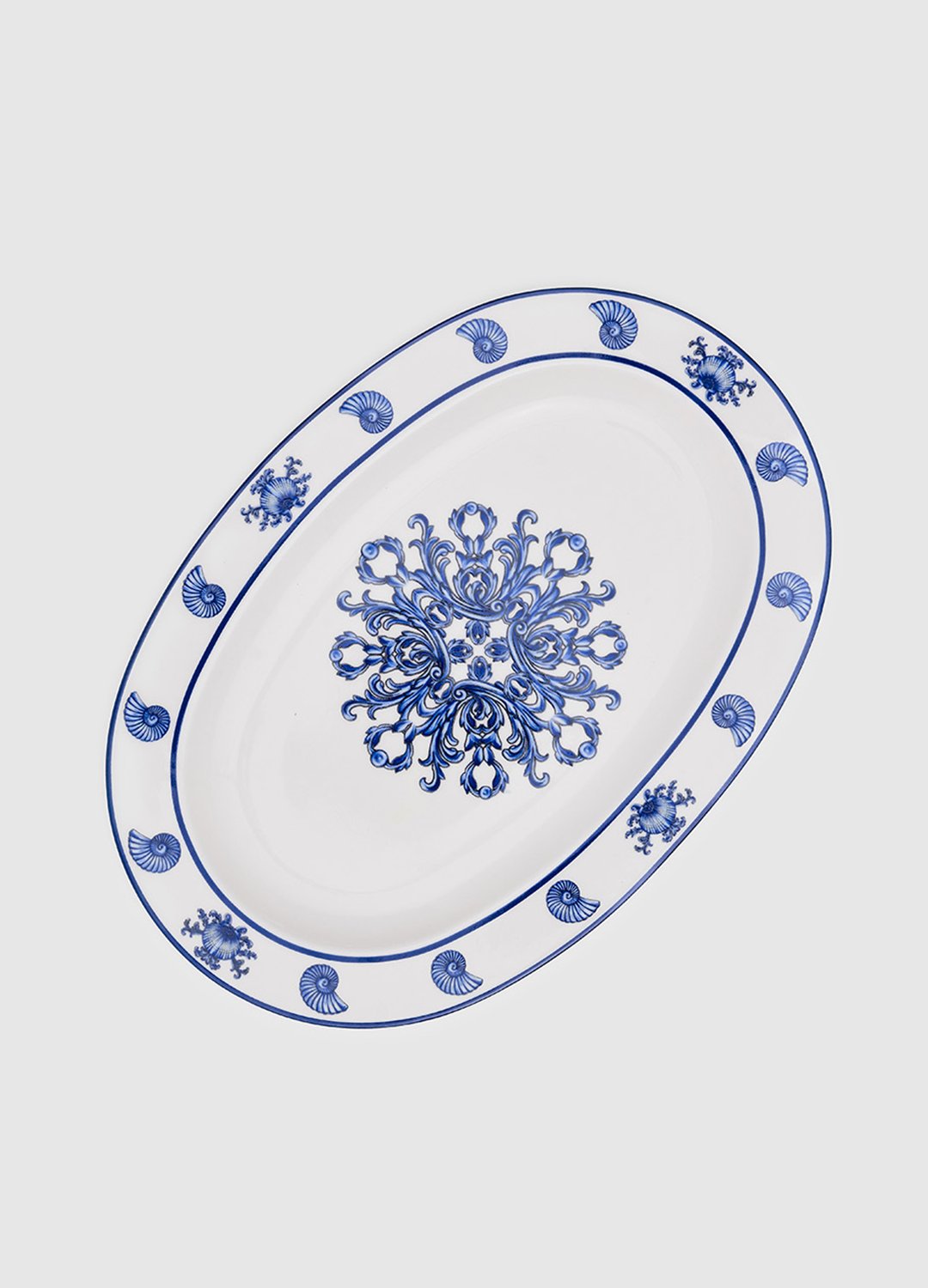 Sophisticated Blue Blanc 30 cm Platter