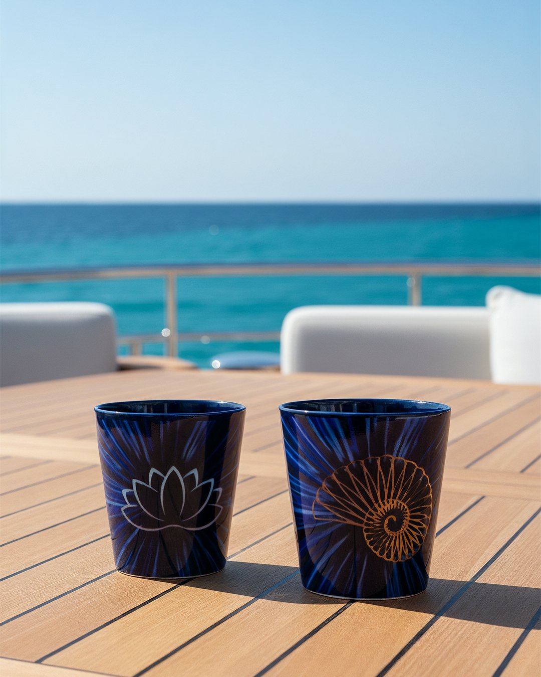 TS 29 Deep Blue Tea/Coffee Nautilus Cup 