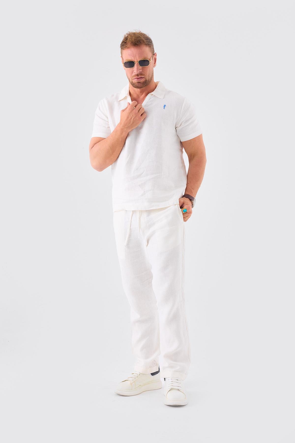 White Linen Pants