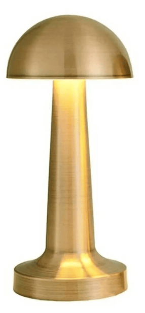Mantar Şarlı Masa Lambası Gold