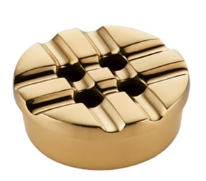 Mat Pirinç Yuvarlak Küllük 9,3 X 3 cm Ağırlık: 450 gr 