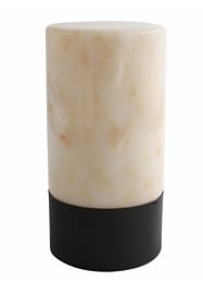 Mermer  Şarjlı Masa Lambası Siyah 19* Ø9 cm