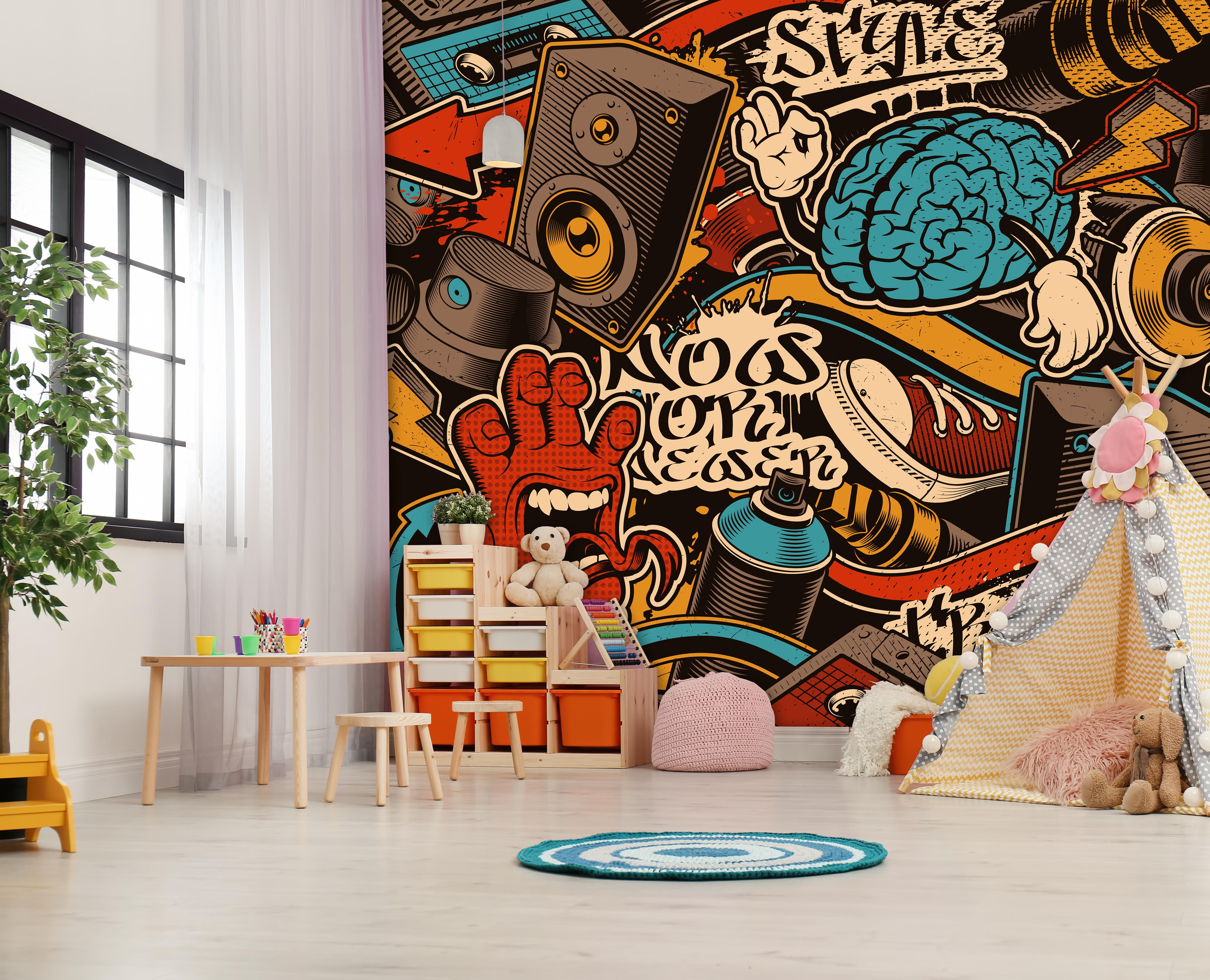 Converse Style Sanatsal Duvar Kağıdı
