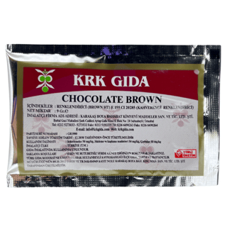 KAHVERENGİ TOZ GIDA BOYASI 9 g KRK GIDA