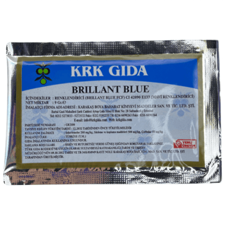 MAVİ TOZ GIDA BOYASI 9 g KRK GIDA
