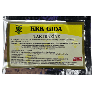 SARI TOZ GIDA BOYASI 9 g KRK GIDA