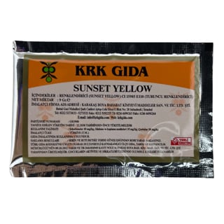 TURUNCU TOZ GIDA BOYASI 9 g KRK GIDA