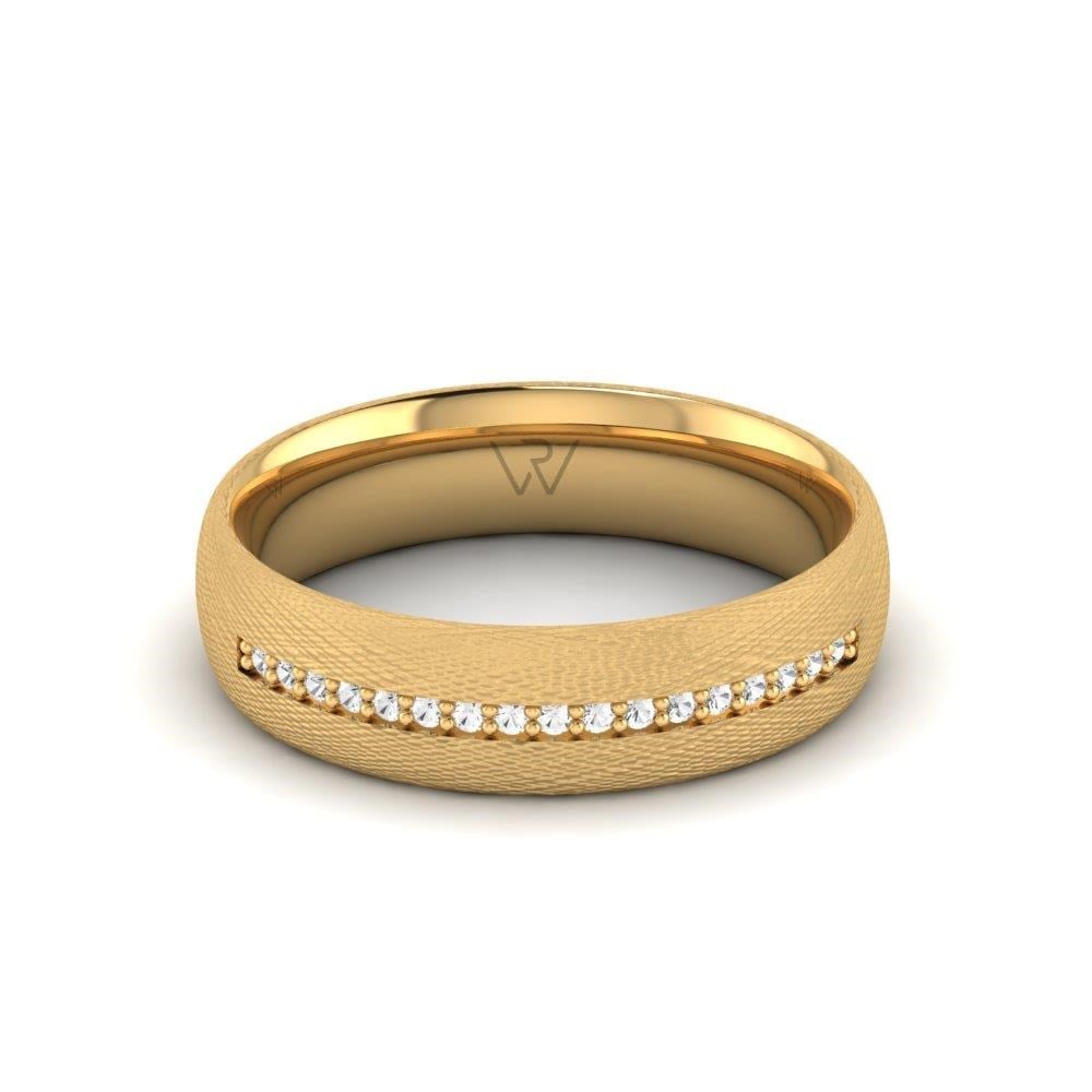 Alliances avec pierres femme Affinara Or Jaune