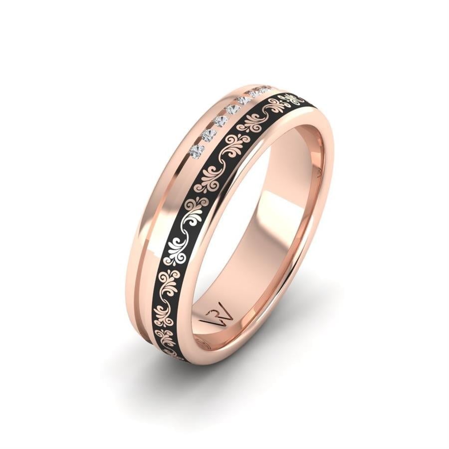 Alliances avec pierres femme Alluring Light Or Rose