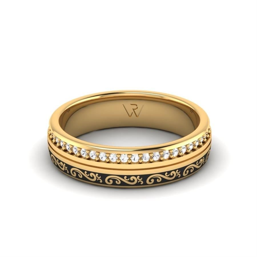 Alliances avec pierres femme Alluring Rule Or Jaune