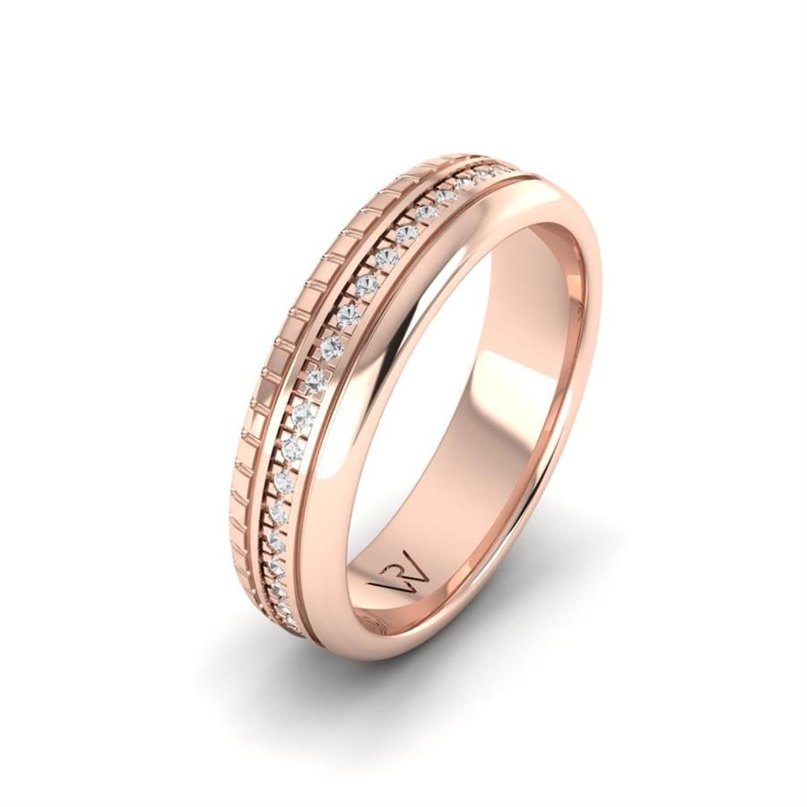 Alliances avec pierres femme Alluring World Or Rose