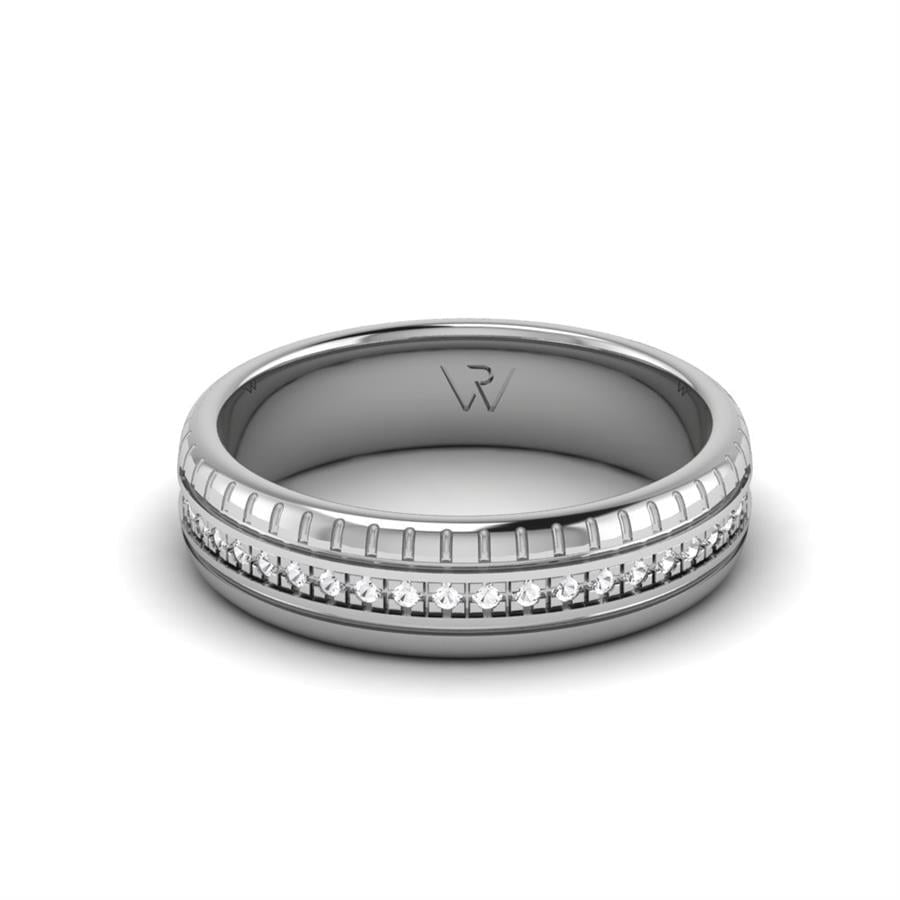 Alliances avec pierres femme Alluring World Or Blanc