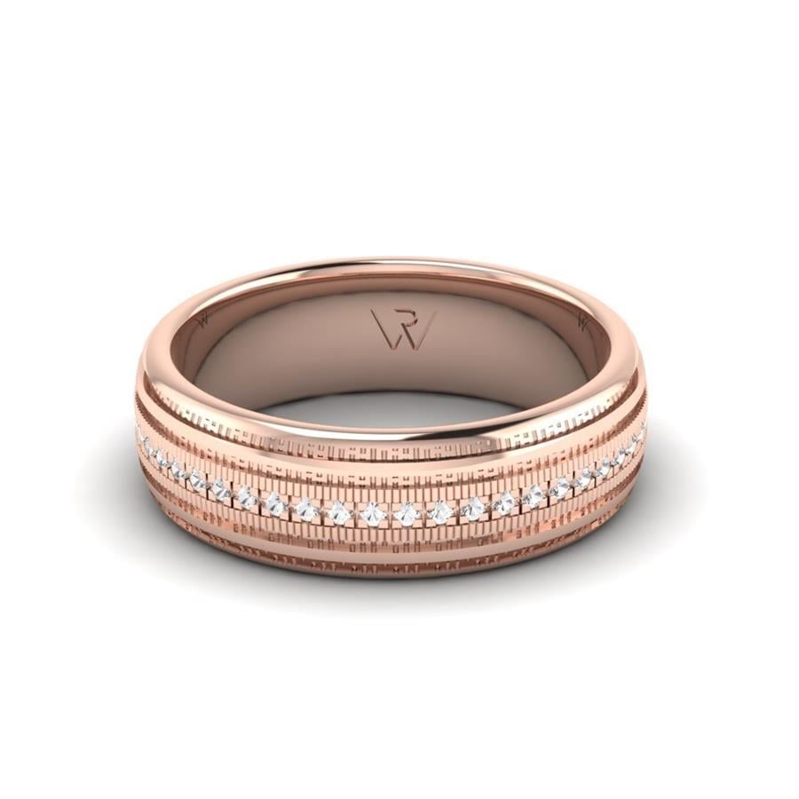 Alliances avec pierres femme Amoureuse Or Rose