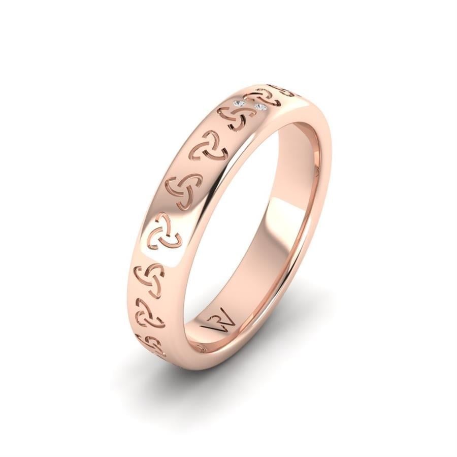 Alliances avec pierres femme Andrea Or Rose