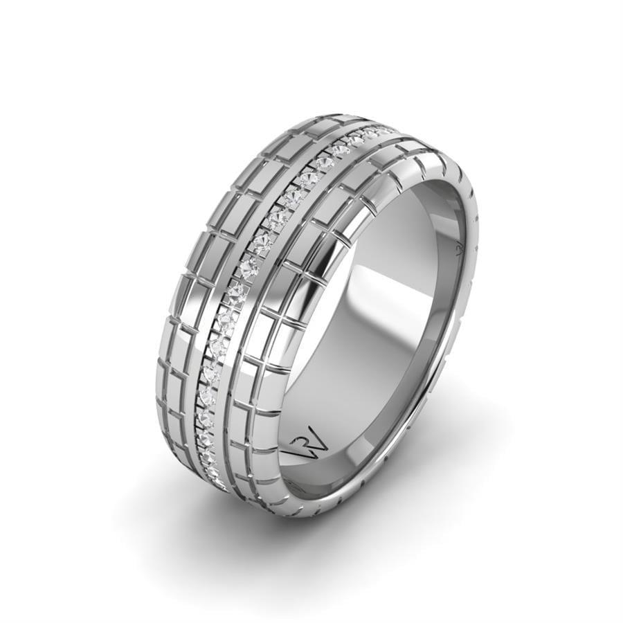 Alliances avec pierres femme Bague Springe Or Blanc