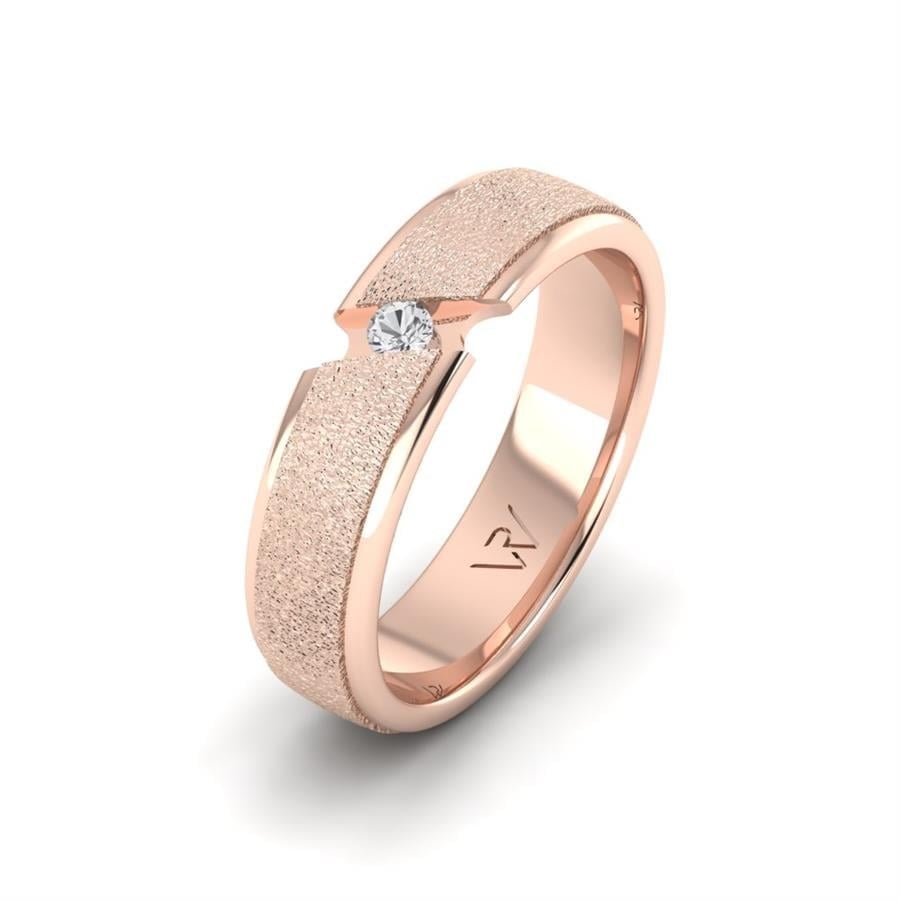 Alliances avec pierres femme Ballstonering Or Rose