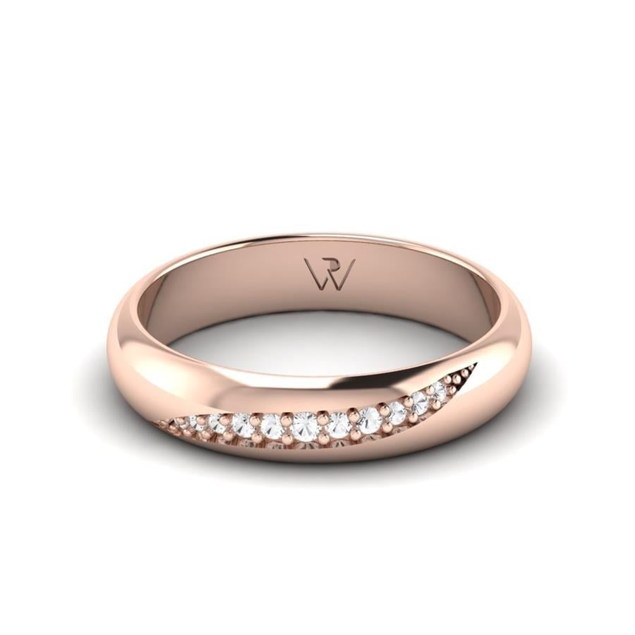 Alliances Avec Pierres Femme Beloved Or Rose