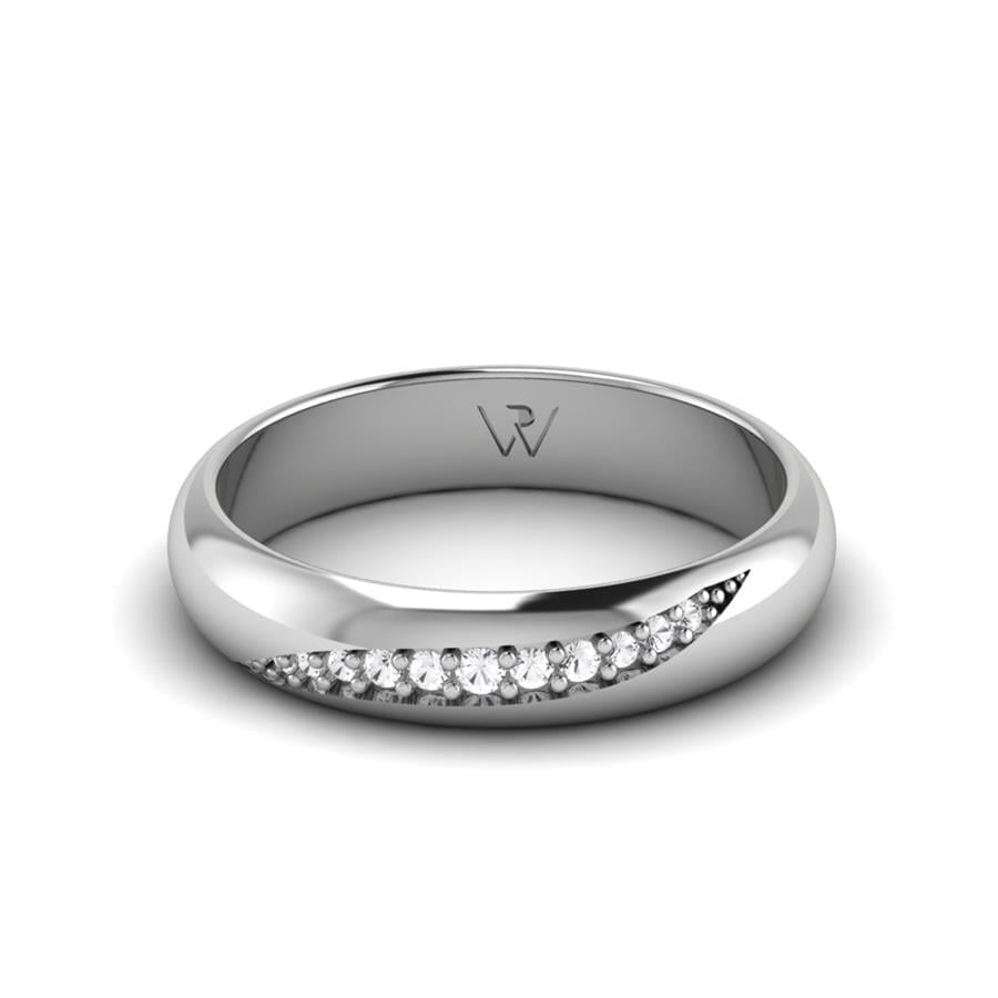 Alliances Avec Pierres Femme Beloved Or Blanc