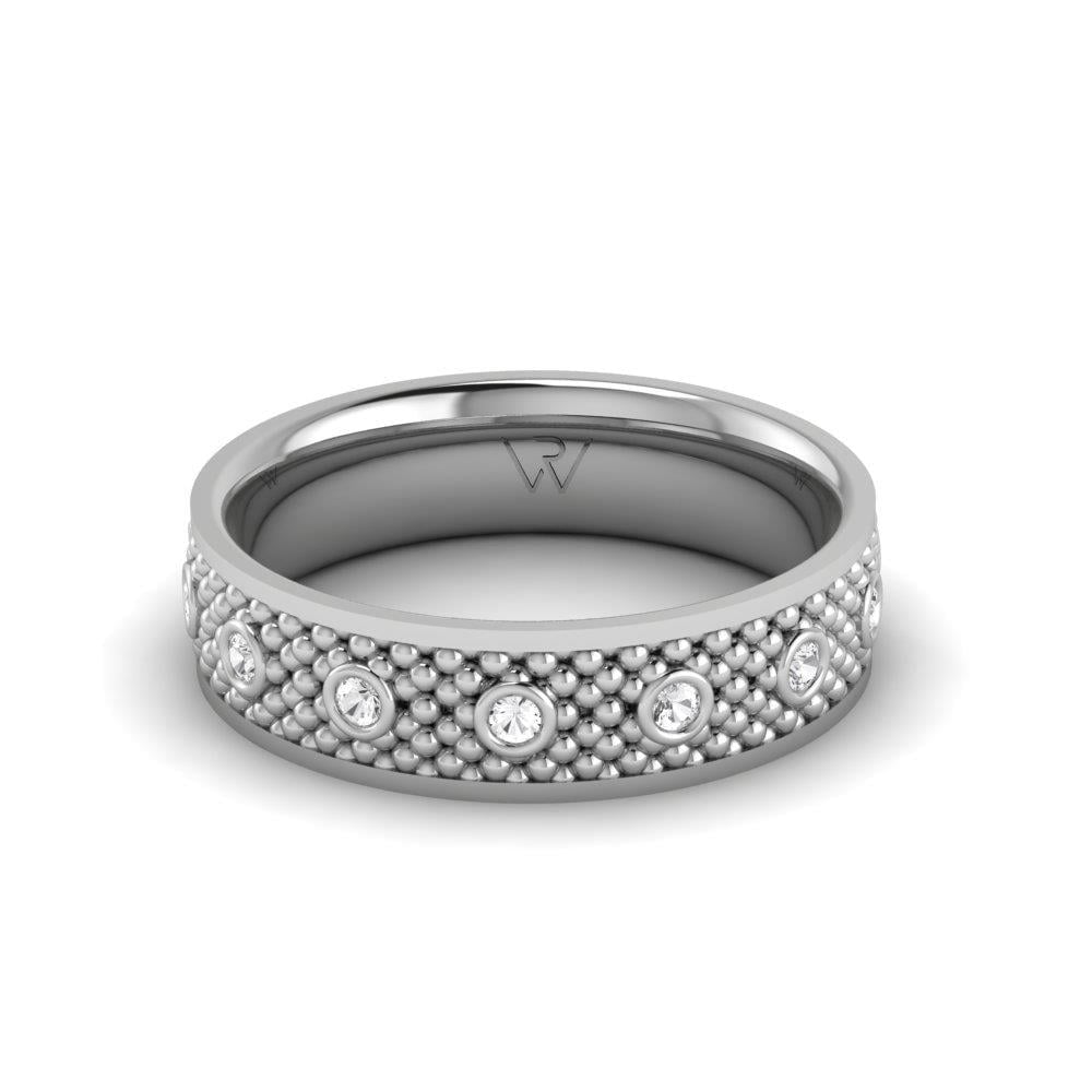 Alliances avec pierres femme Blissalia Or Blanc Oxyde de Zirconium