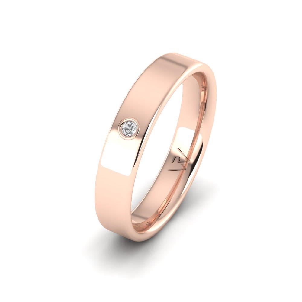 Alliances avec pierres femme BlissLoop Or Rose Oxyde de Zirconium