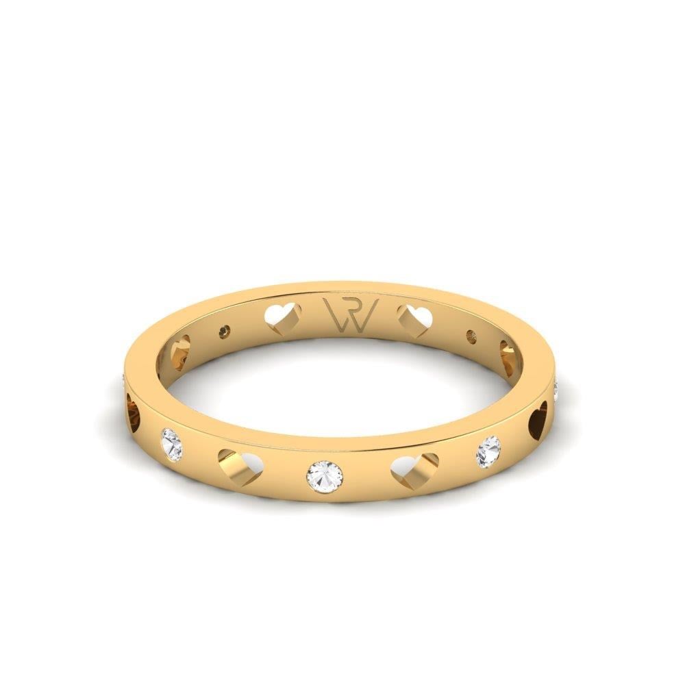 Alliances avec pierres femme Bloomnest Or Jaune Oxyde de Zirconium