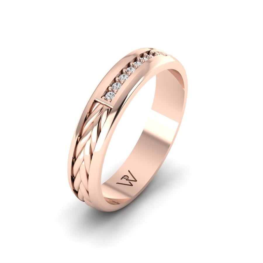 Alliances Avec Pierres Femme Blossmire Or Rose