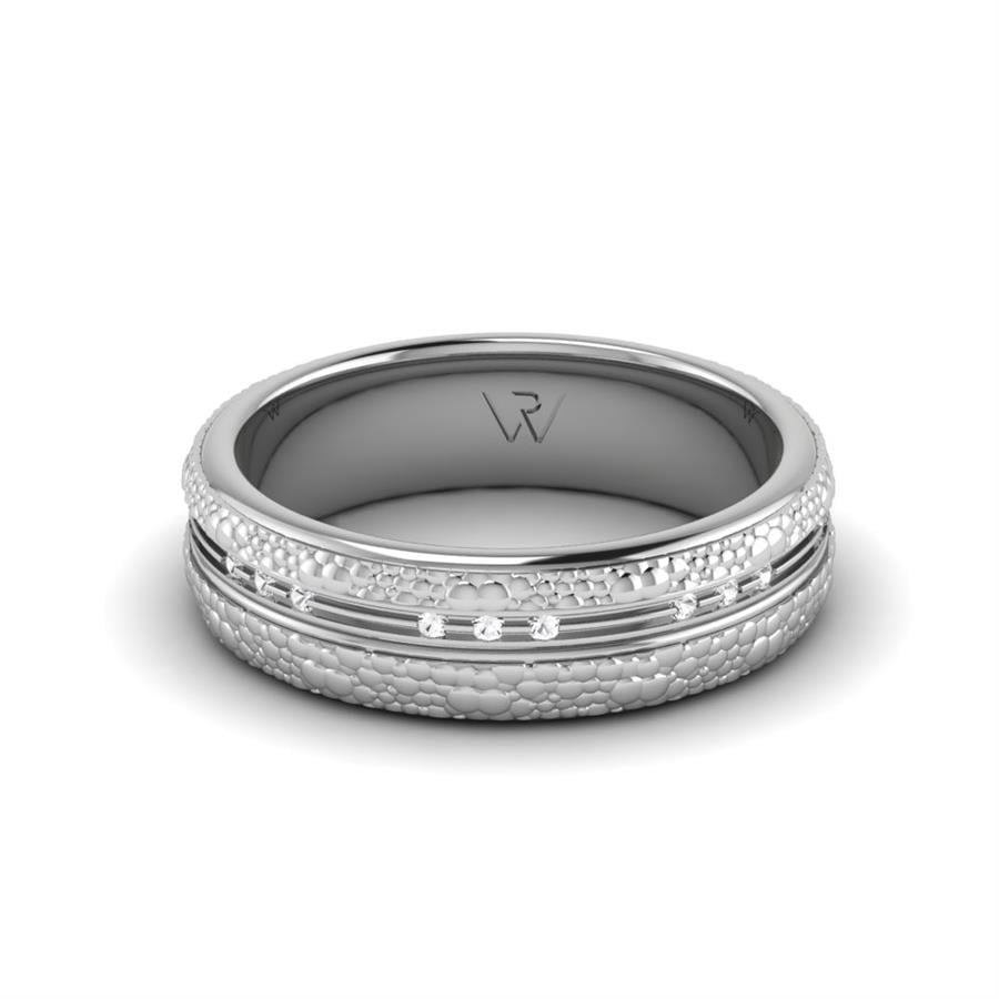 Alliances avec pierres femme Boa Or Blanc