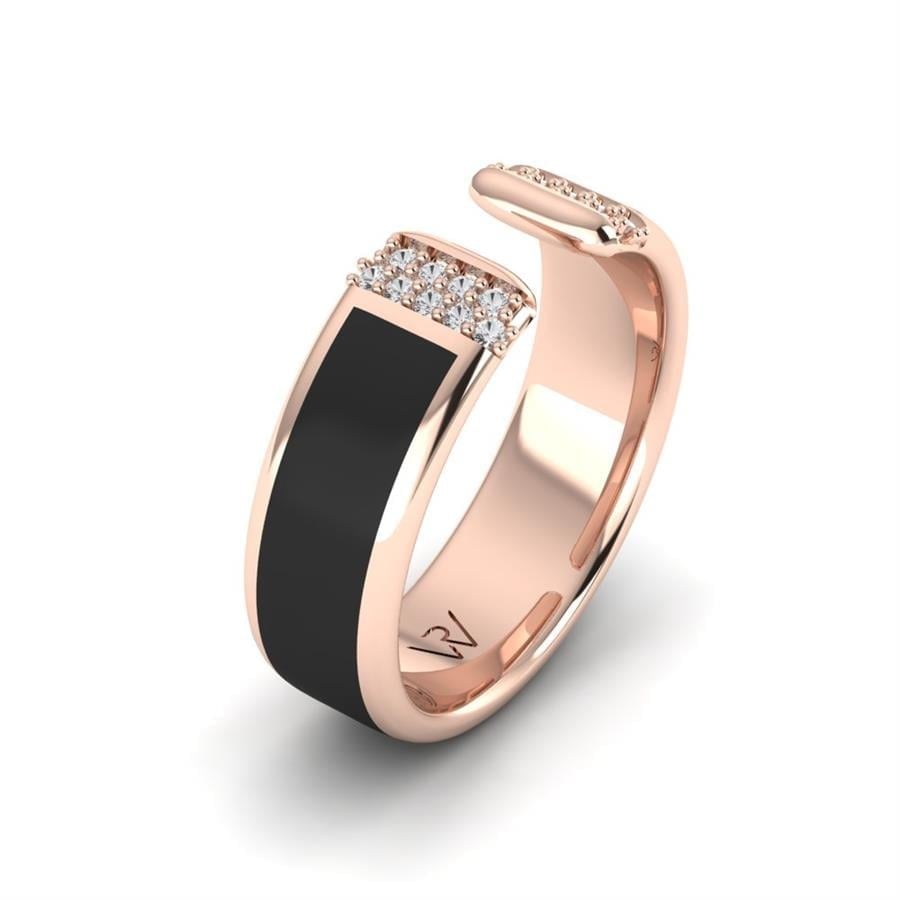 Alliances avec pierres femme Bright Sun Or Rose