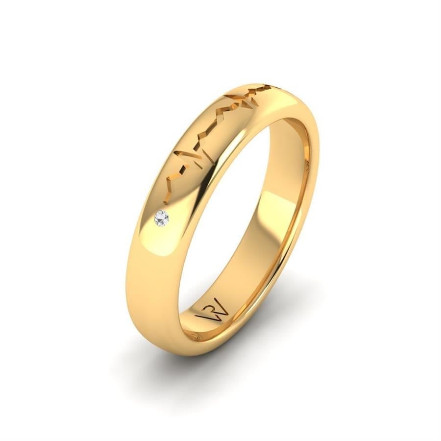Alliances Avec Pierres Femme Brillance Or Jaune