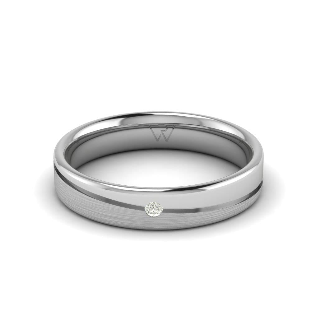Alliances avec pierres femme Brillara Or Blanc Oxyde de Zirconium