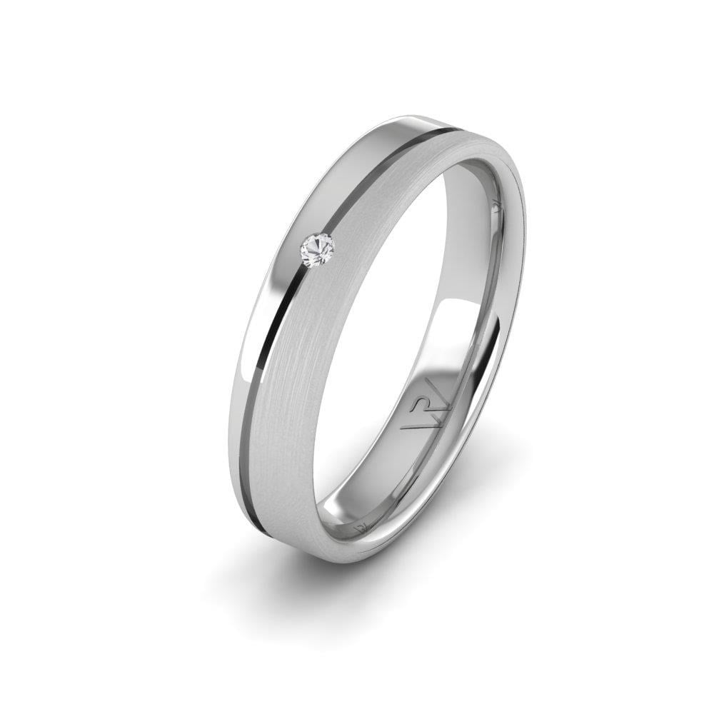 Alliances avec pierres femme Brillara Or Blanc Oxyde de Zirconium