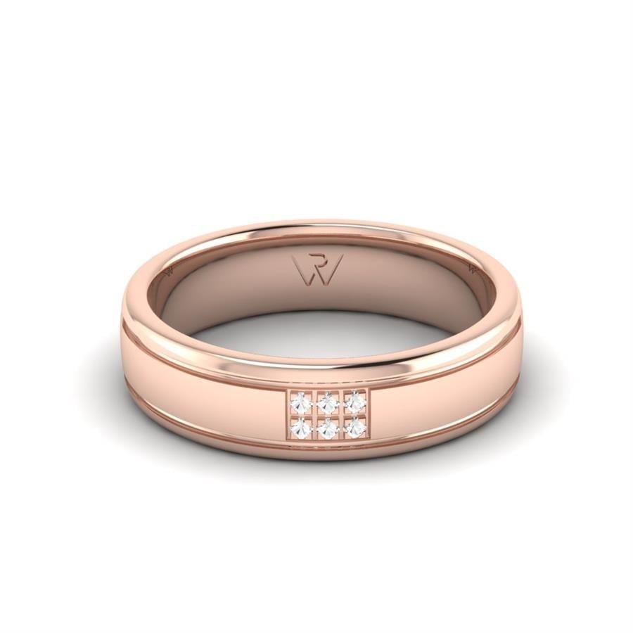 Alliances avec pierres femme Charming Choice Or Rose