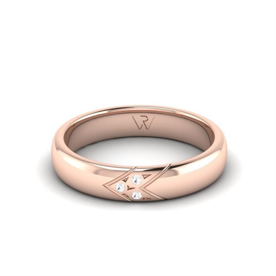 Alliances avec pierres femme Charming Diamond Or Rose