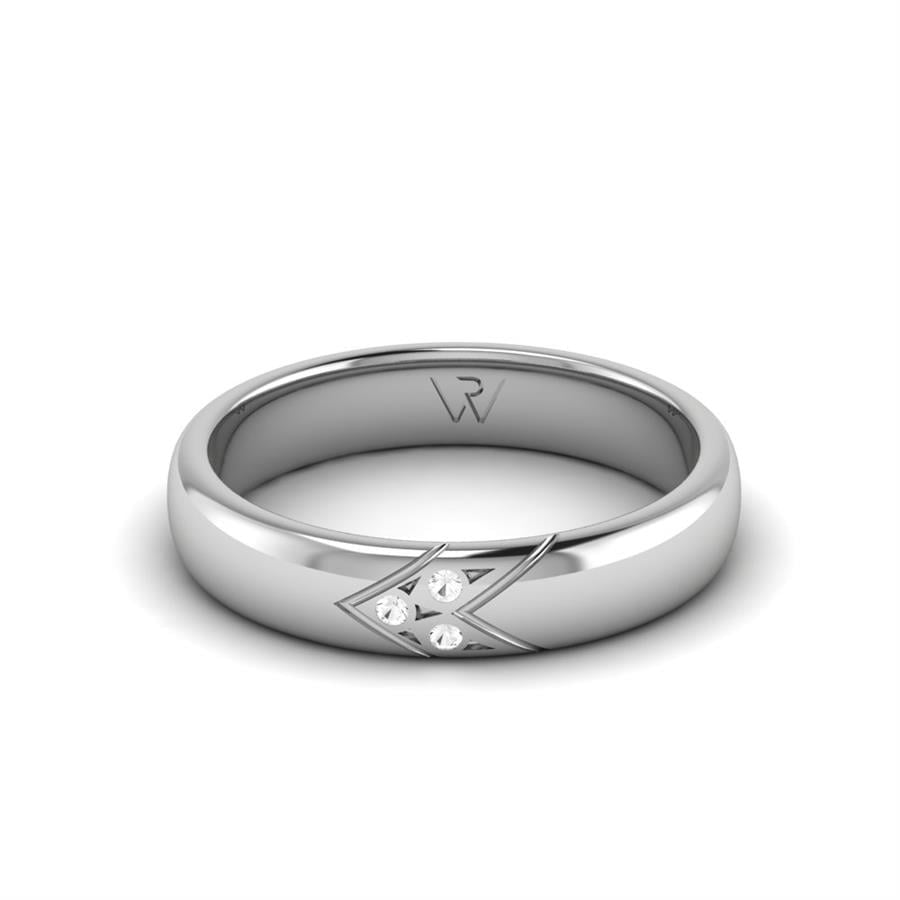 Alliances avec pierres femme Charming Diamond Or Blanc