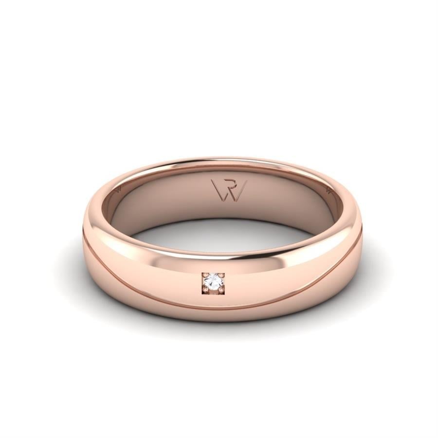 Alliances avec pierres femme Charming Silk Or Rose