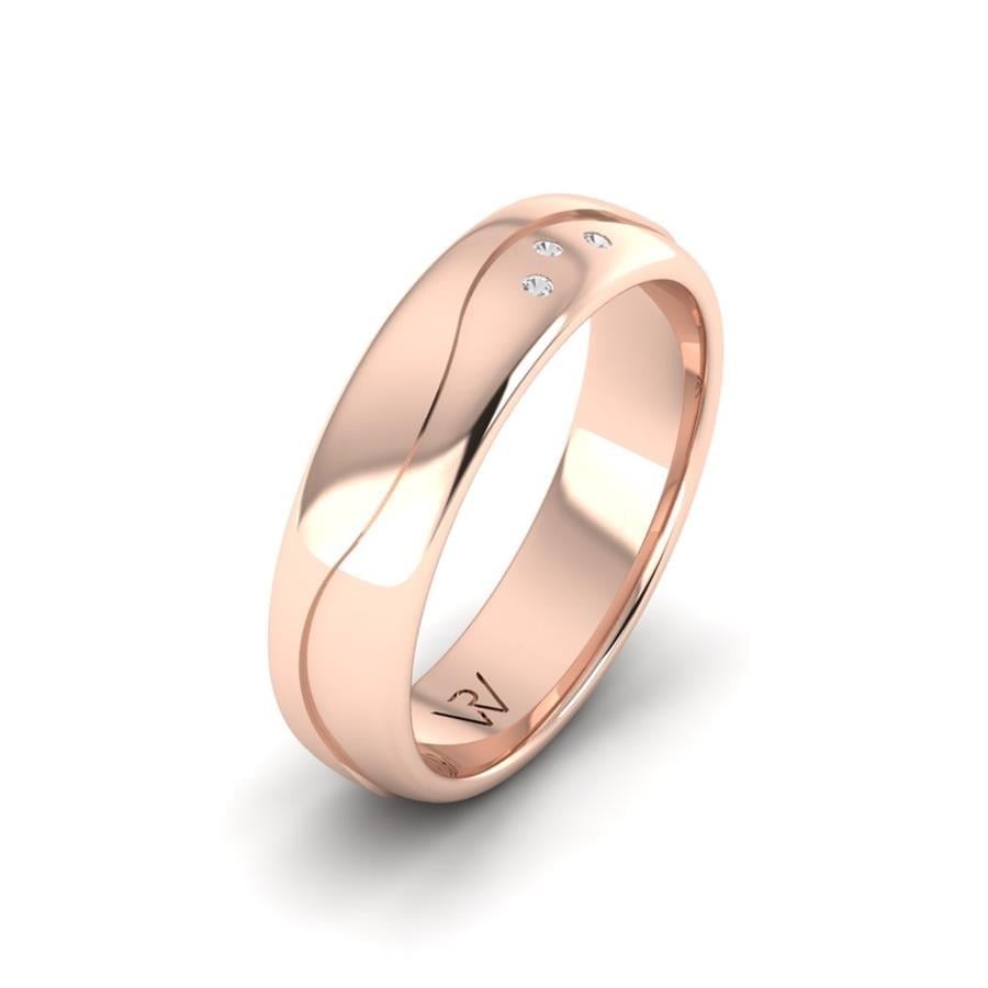 Alliances avec pierres femme Dazzling Molly Or Rose